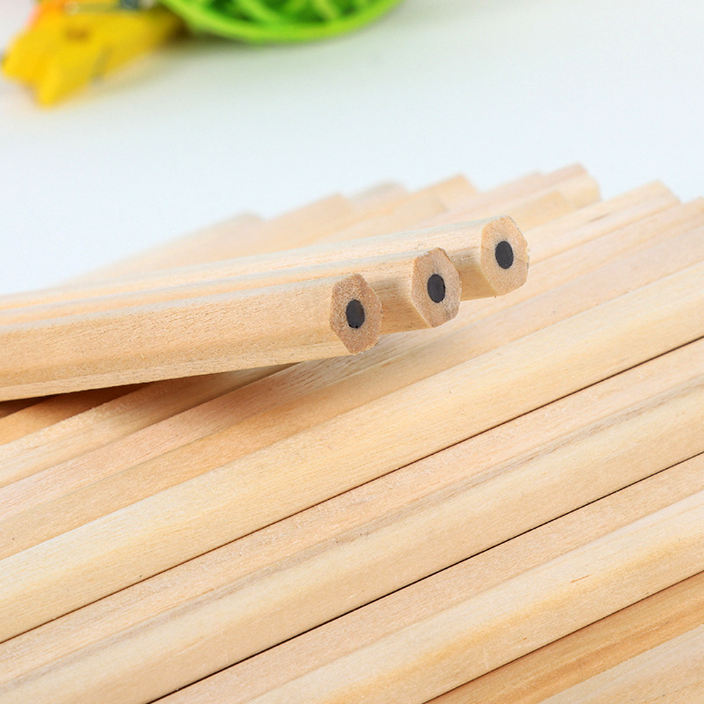 20Pcs Hb Houten Potloden Schetsen Potlood Zwarte Kern Ruwe Hout Nontoxic Kids Potloden School Stationery Office Supply