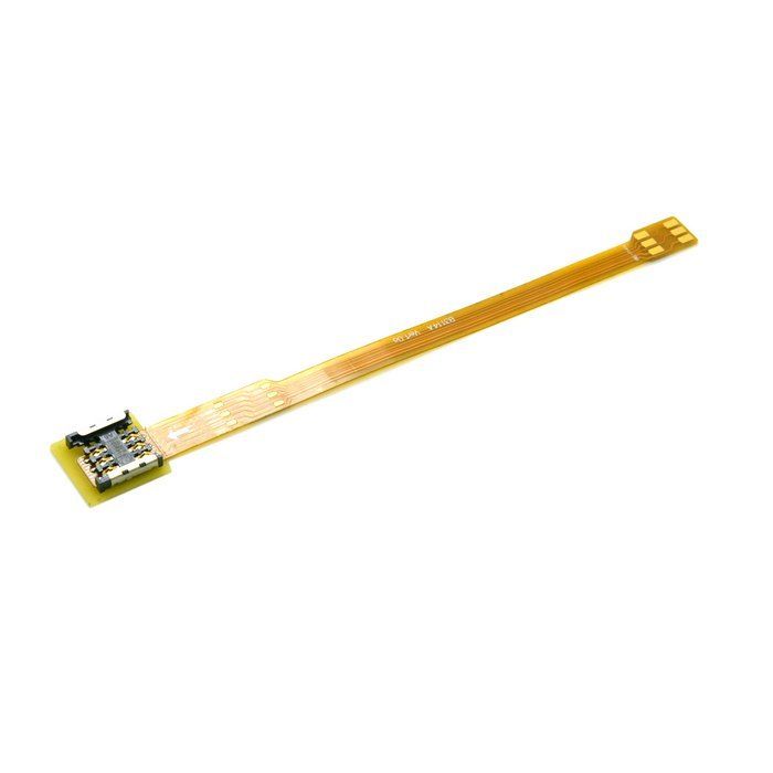 Micro SIM Card to Nano SIM Kit Male to Female Extension Soft Flat FPC Cable Extender 10cm