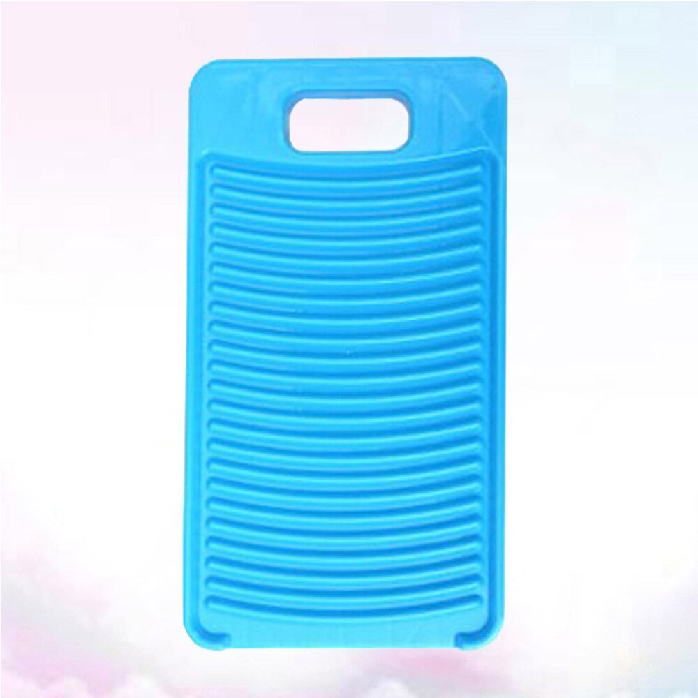 Non-slip Washing Washboard Plastic Home Washing Scrubbing Board Laundry Washboard for Home (Blue)