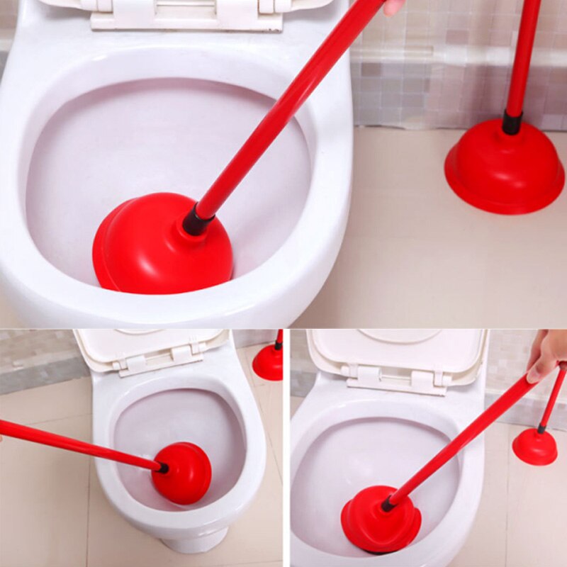 Desatascador de desagüe Manual de plástico, herramienta de tocador con arandela fuerte, Juego de cepillos para inodoro, mango de cocina, inodoros, herramienta de limpieza de baño