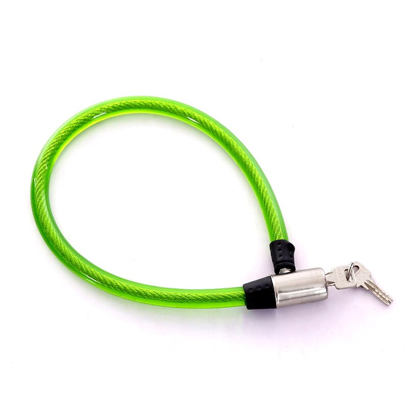 Veiligheid Fiets Lock Keten Anti-Diefstal Fietsslot Staal Wirel Anti-Diefstal Fietsslot Motorfiets Elektrische Voertuig Lock: Green