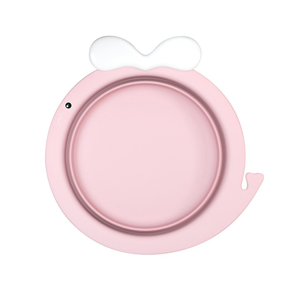 Faltbare Baby Badewanne Reise Tragbare Baby Becken Umweltfreundliche Sichere freundlicher Neugeborenen Verdicken faltbare Waschen Gesicht Fuß Arsch Becken: Rosa