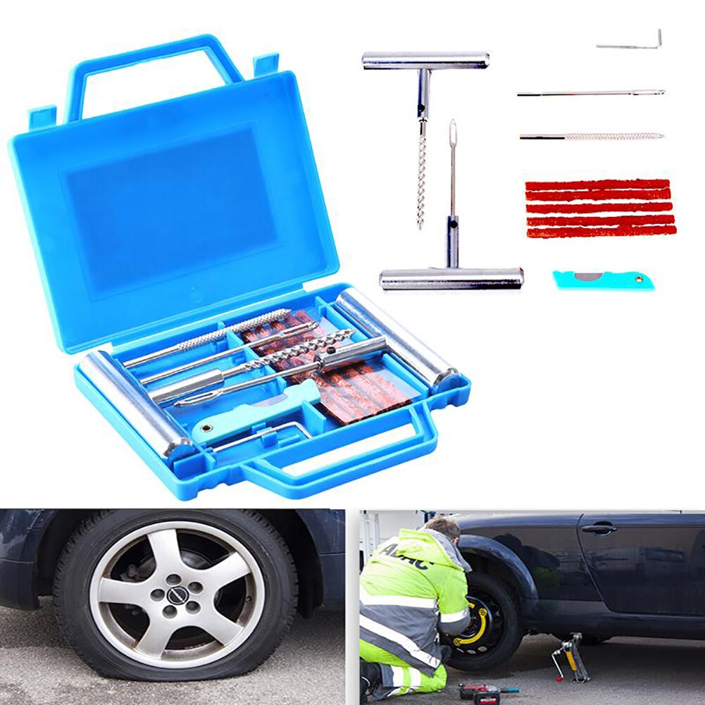 Auto Voertuig Motor Wiel Band Reparatie Tools Set Fix Kit Herstellen Accessoires