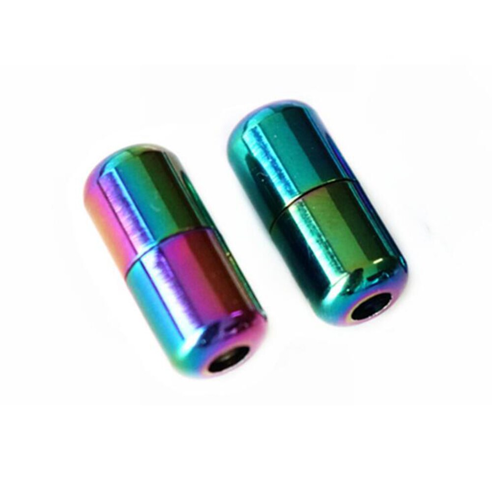 Conjunto de 2 unidades de herretes de Metal redondos y coloridos para cordones, cordón de zapato con cordón, para hombres y mujeres