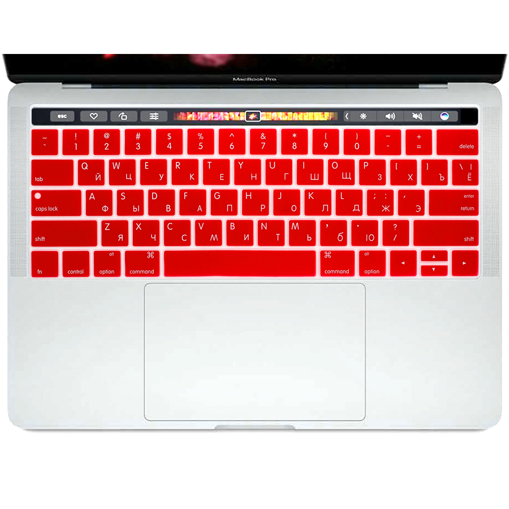 Russian for Apple MacBook Pro with Touch Bar 13" 15" A1706 A1707 A1989 A1990 A2159 Silicone Keyboard Cover Skin