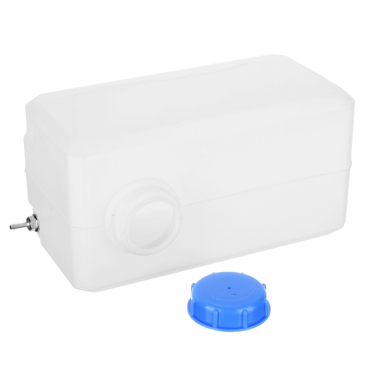 Tanque de combustible blanco de 5,5 l, capacidad de almacenamiento de agua combustible, tanque para coche, camión, barco, caravana, 28x13x13cm 1 unidad