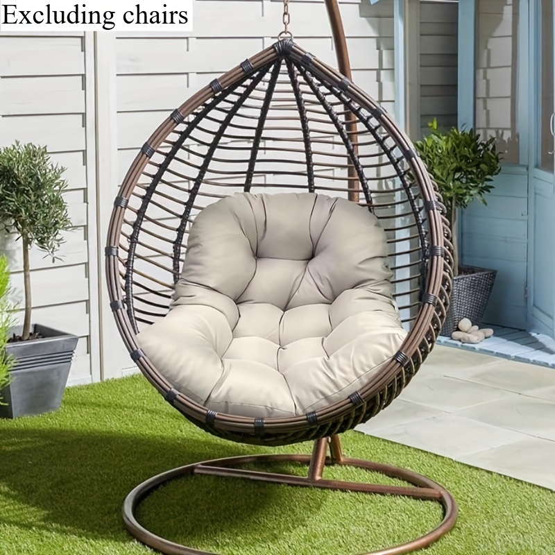 Ganzjahres-Chaiselongue, Balkon-Garten-Sitzkissen, Hängesessel-Sitzkissen (Hängesessel nicht enthalten): STEIN