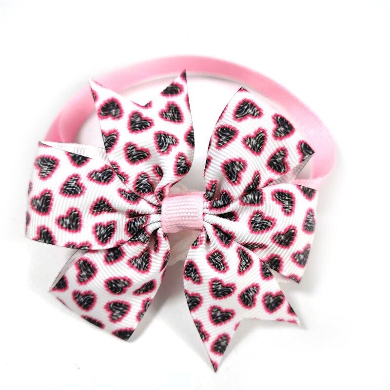 30/50 Uds Día de San Valentín moño para perro de mascota corbatas amor corazón pajaritas Pequeño medio corbatas para perro aseo accesorios suministros para perros mascota