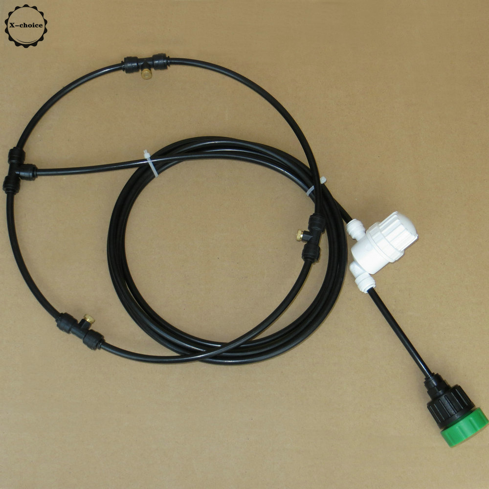 Misting Fan - 3 Nozzle Brass Water Misting -1/4&quot; Slip-lok Connect DIY KIT,Connects To Any Outdoor Fan Fan Misters