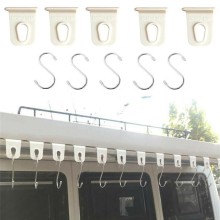 5 Stck Markise Schiene Haken Ring Mit S Haken Wohnmobil Und Wohnwagen Aufhänger Edelstahl Für RV Awings Wohnmobil Awing zubehör
