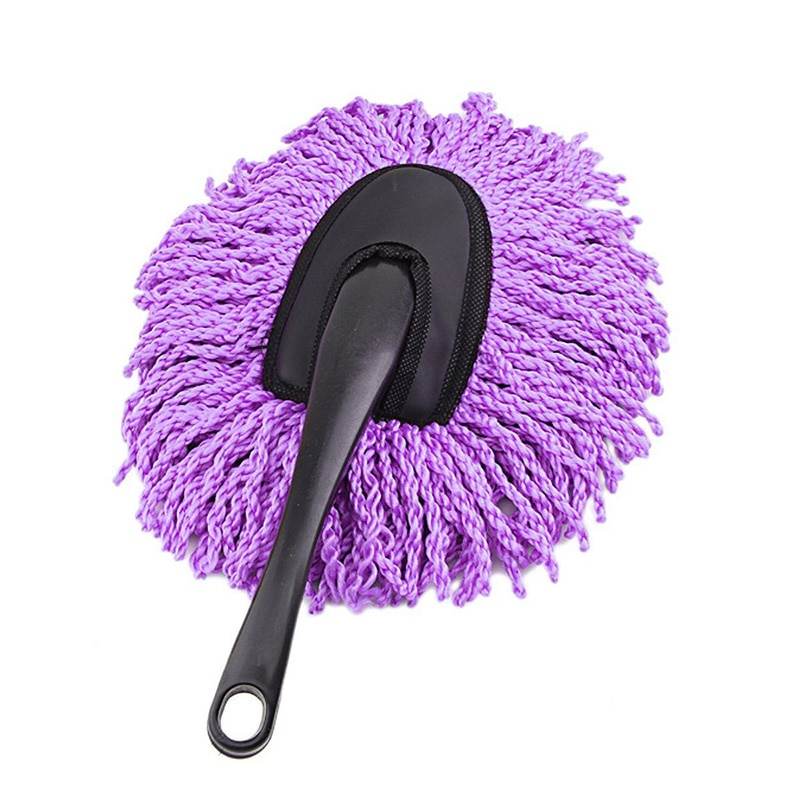 Microfiber Car Wash Brushes Car Cleaning Brush Auto Care Washer Clean Tool Wax Dust Mop car styling Purple