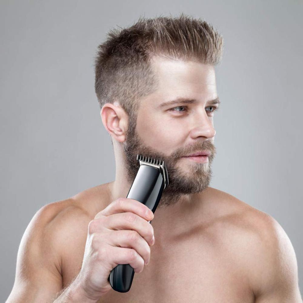 Electric Hair Clipper USB Rechargeable Hair Clipper Push-and-Cut Hairdresser Kit Hair Clippers Home Adult Kids Haircut