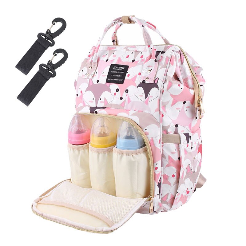Lequeen Baby Diaper Bag Backpack Baby Organizer Bags for Mom with Hooks Large Stroller Bag for Mommy Baby Changing Mummy Bag: Navy Blue