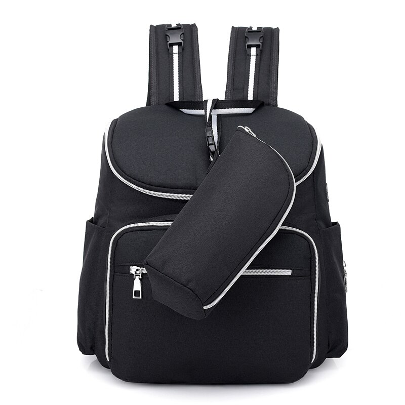 Sac à couches multifonction USB | Sac de grande capacité tendance pour maman, sac à couches avec sac de bouteille