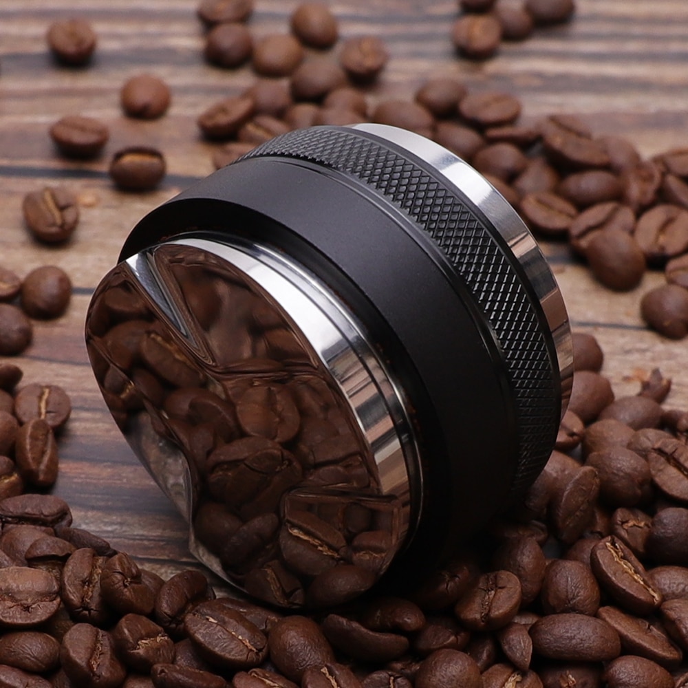 53mm Kaffee Verteiler & manipulieren,Dual Kopf Kaffee Leveler Passt für 54mm Breville Siebträger, professionelle Espresso Hand manipuliert