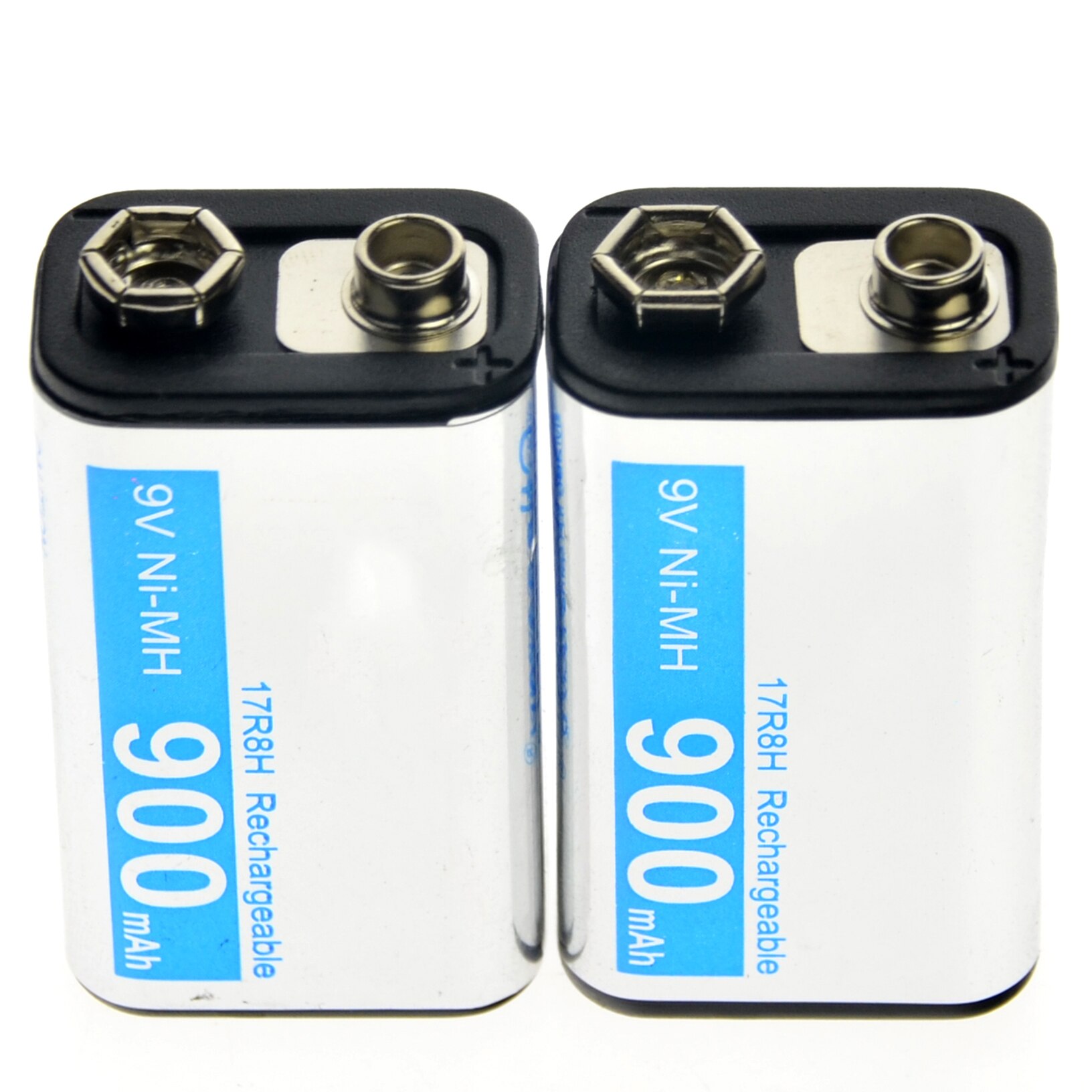 2-24pcs 9V 900mAh Rechargeable Cell Durable Battery PPS Black NiMh block Power: 2pcs