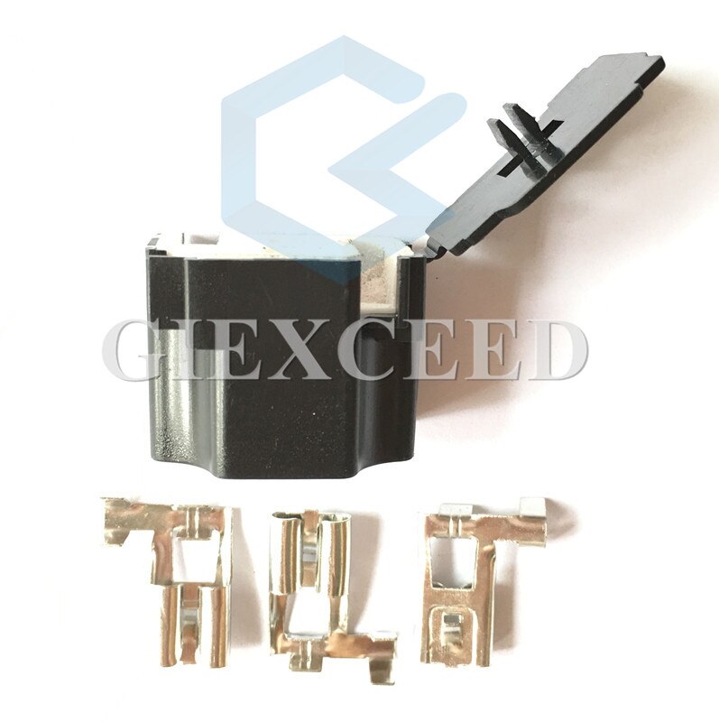 2 set 3 stift 7.8 h4-2b keramisk bilkontakt  h4 autoljus lamphållare uttag 7.8mm lampkontakt för vw santana 2000