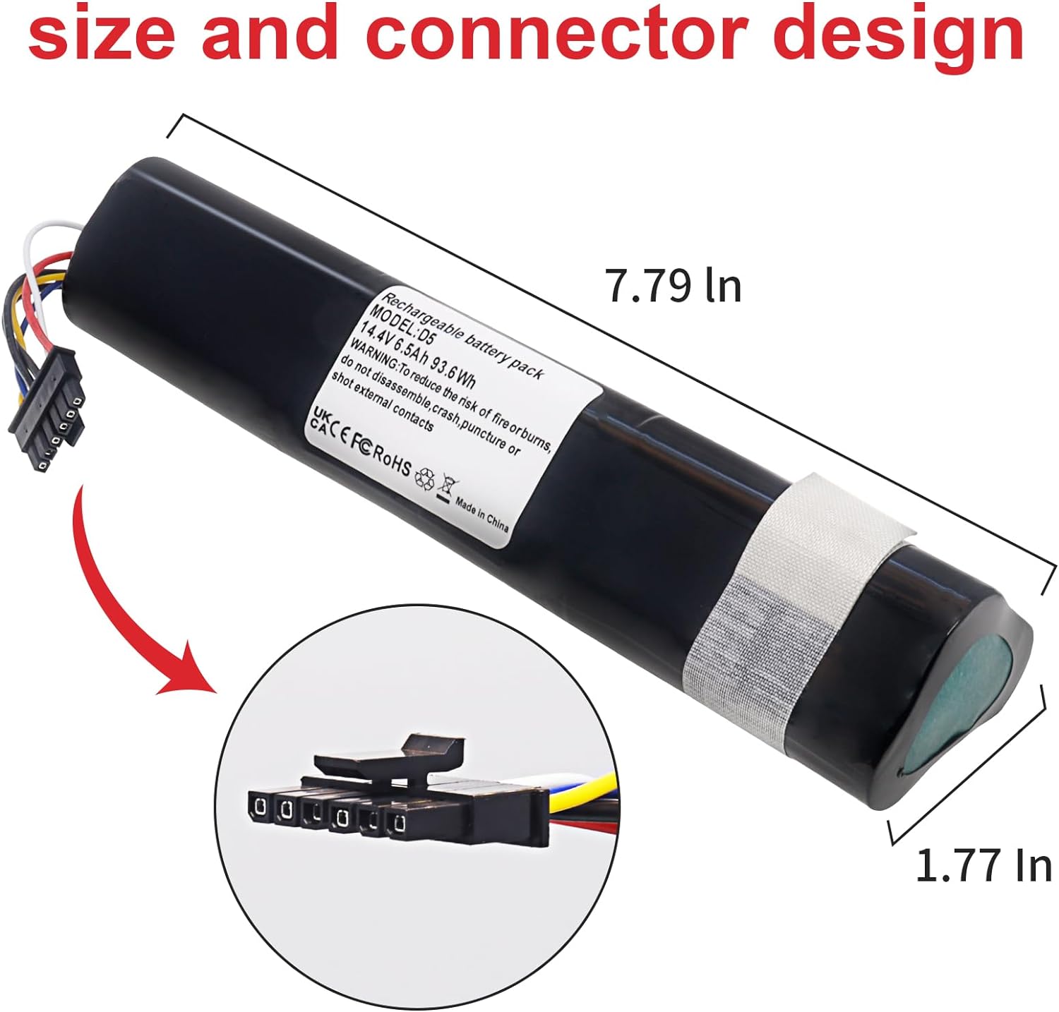 Li-ion kompatybilny z odkurzacze robotyczną Neato D3 D4 D5 D6 D7 14.4V 6500mAh akumulator litowo-jonowy, numer części: 945-0225