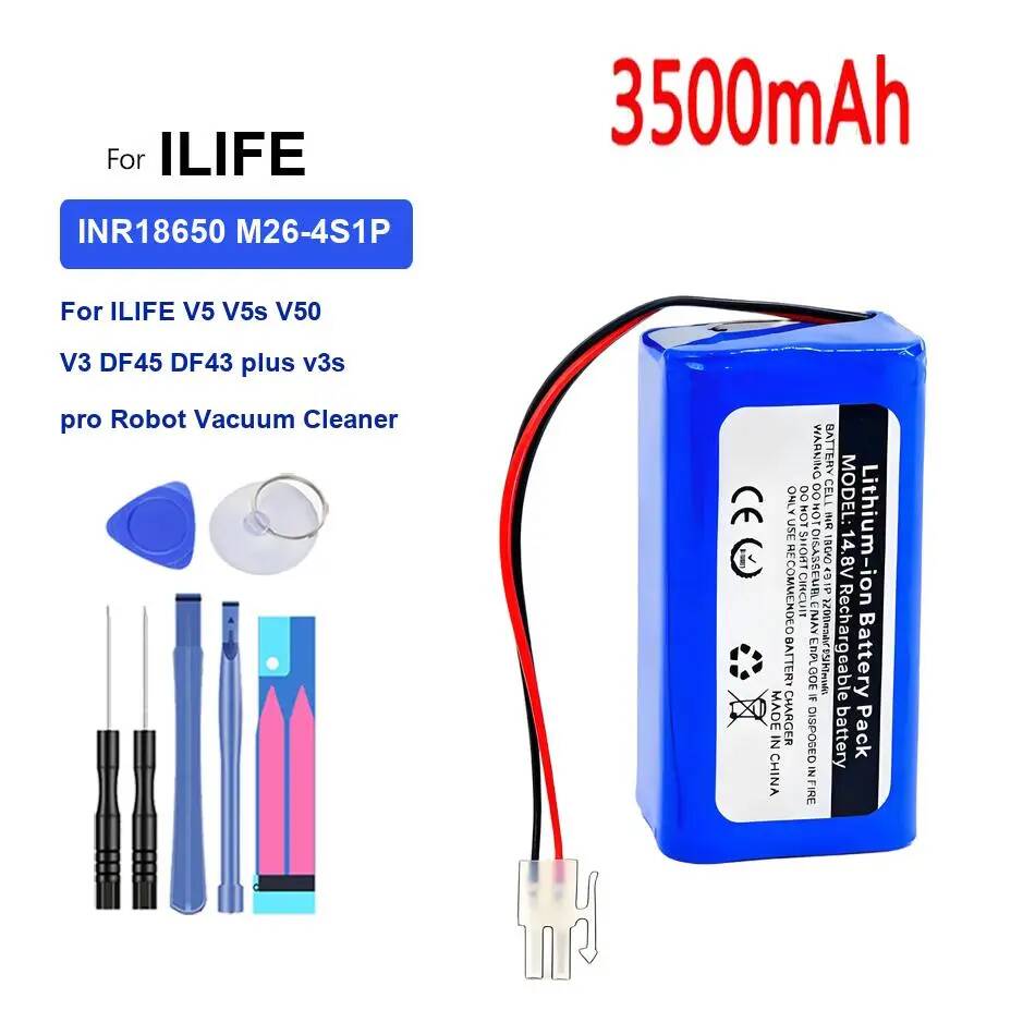 INR18650 M26-4S1P Batterij Voor Ilife V5 V5s V50 V3 DF45 DF43 V3s Robot Stofzuiger Plus Pro: Blauw