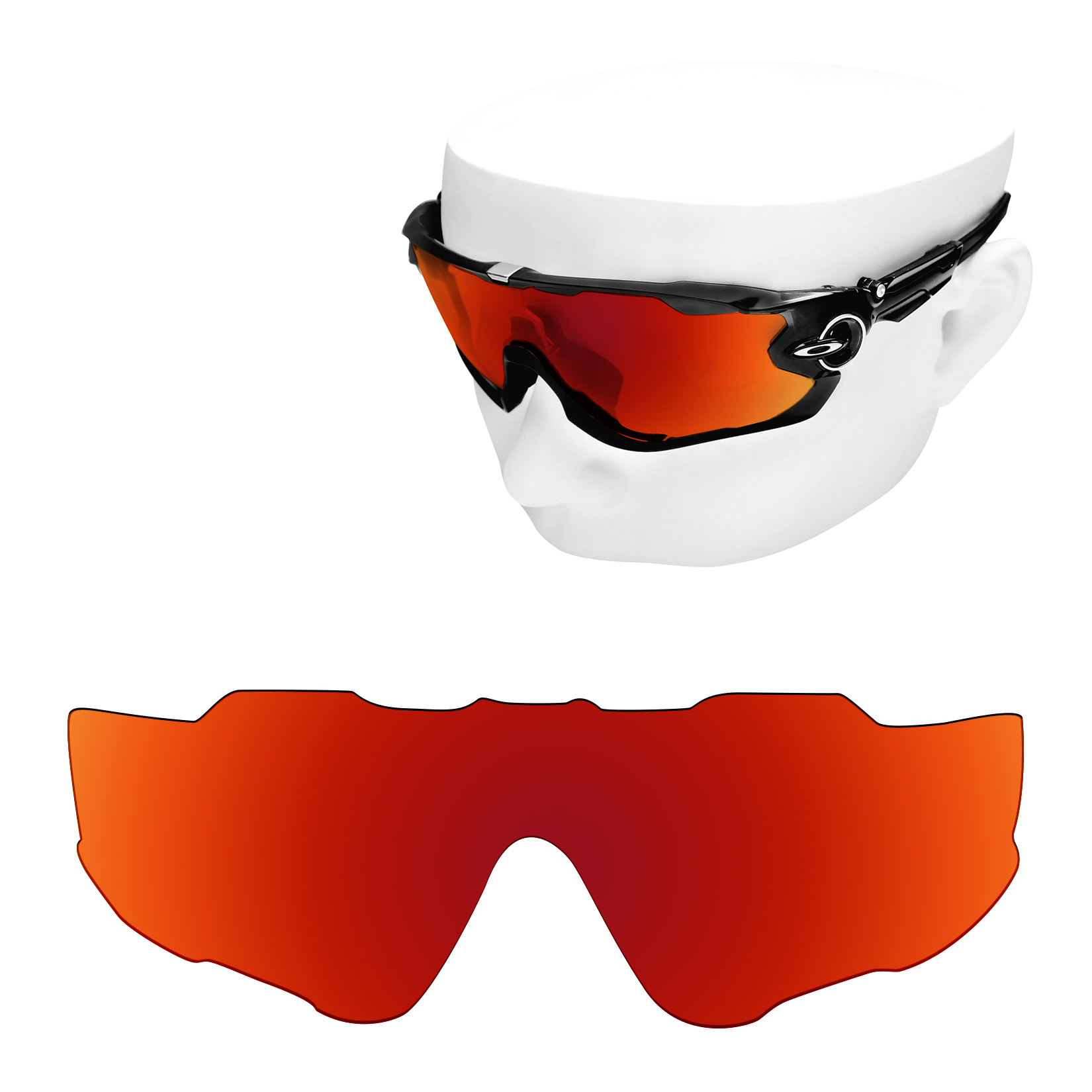 Reemplazos de lentes polarizadas OOWLIT para gafas de sol Oakley Jawbreaker OO9290: multicolor (solo lentes)