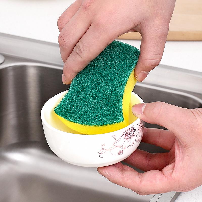 Double-sided Cleaning Sponges Magic Eraser Sponge For Dish Washing Nano Density Decontamination Sponge For Kitchen Bathroom