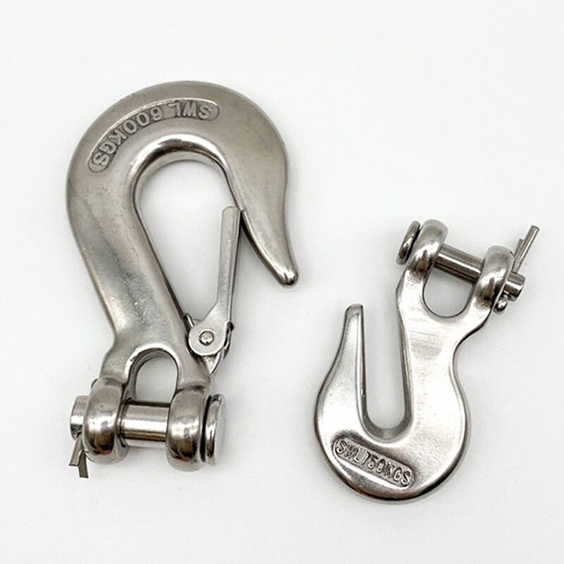 JHD-Loading Stainless Steel Swivel Lifting Hook With Latch Rigging Accessory