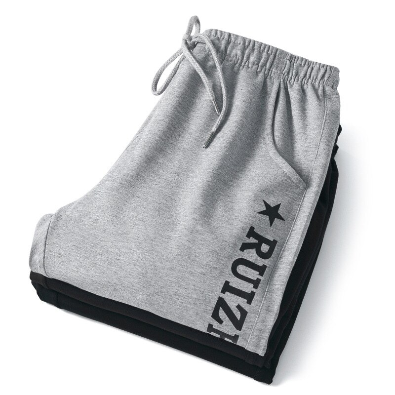 Bomull sport bukser bokstav trykt løpe menn joggebukser hip hop gym streetwear menn trening joggebukse 4xl