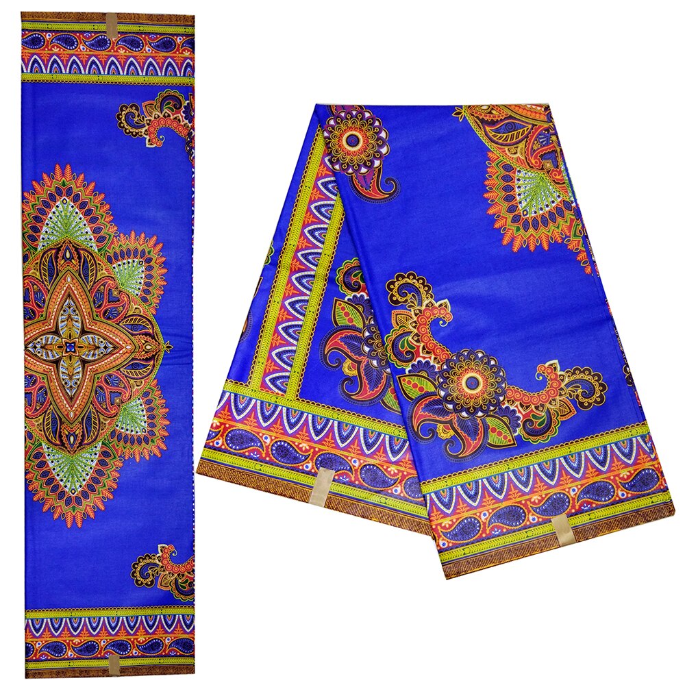 African Cotton Fabric Nigerian Ankara Veritable Wax Dashiki Print Fabric For Party 6yards