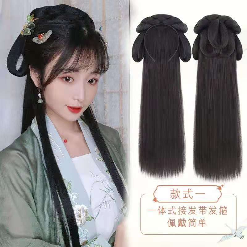 Tradycyjny chiński kostium dla kobiet Hanfu sukienka w stylu Vintage starożytny damskie białe stroje bluzka ludowej strój Tang ubrania imprezowe: wig / XL
