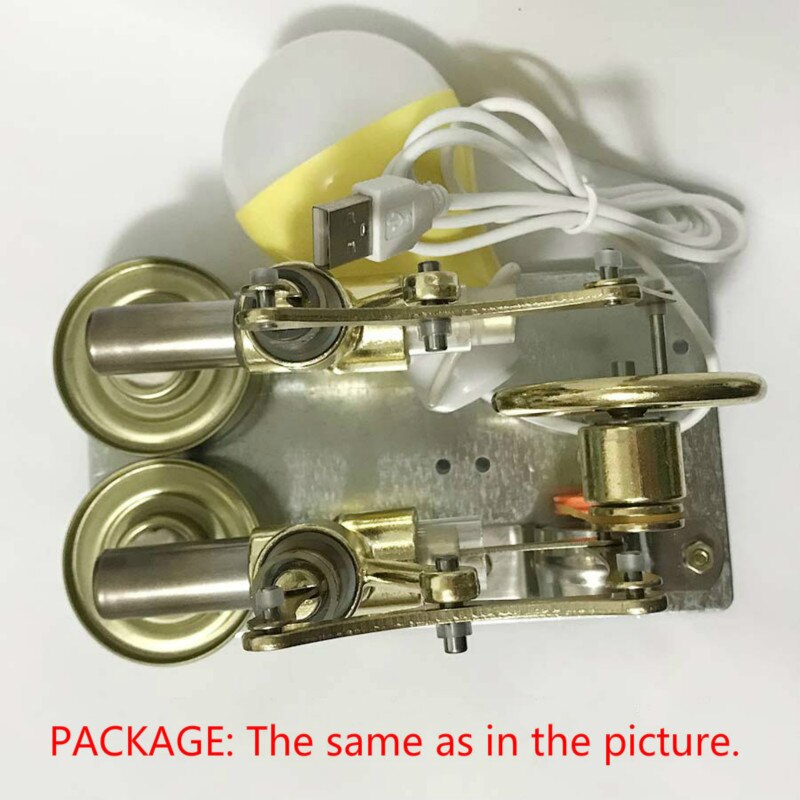 Stirling Balanced Engine Model Steam Power Physics Popular Science Small Production Invention Experiment Education Teaching Tool