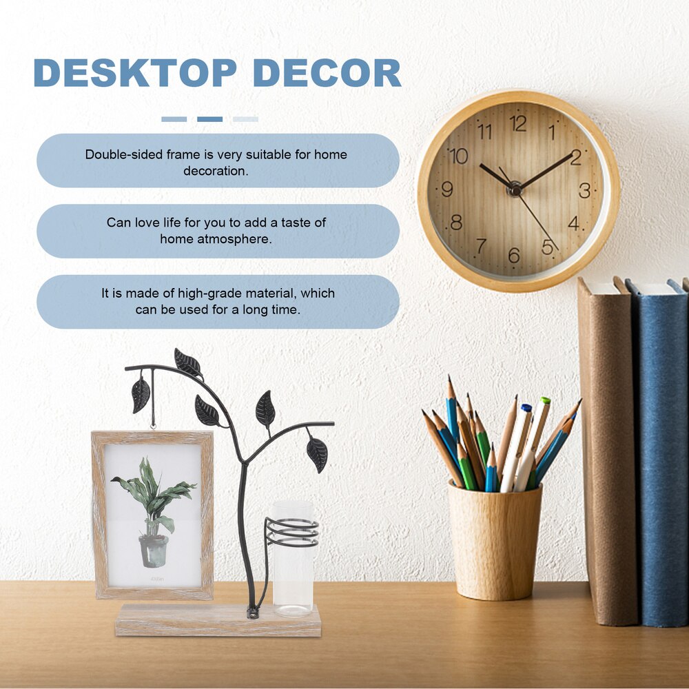 1Set Classic Photo Frame Wrought Iron Photo Frame Waterproof Iron Photo Frame