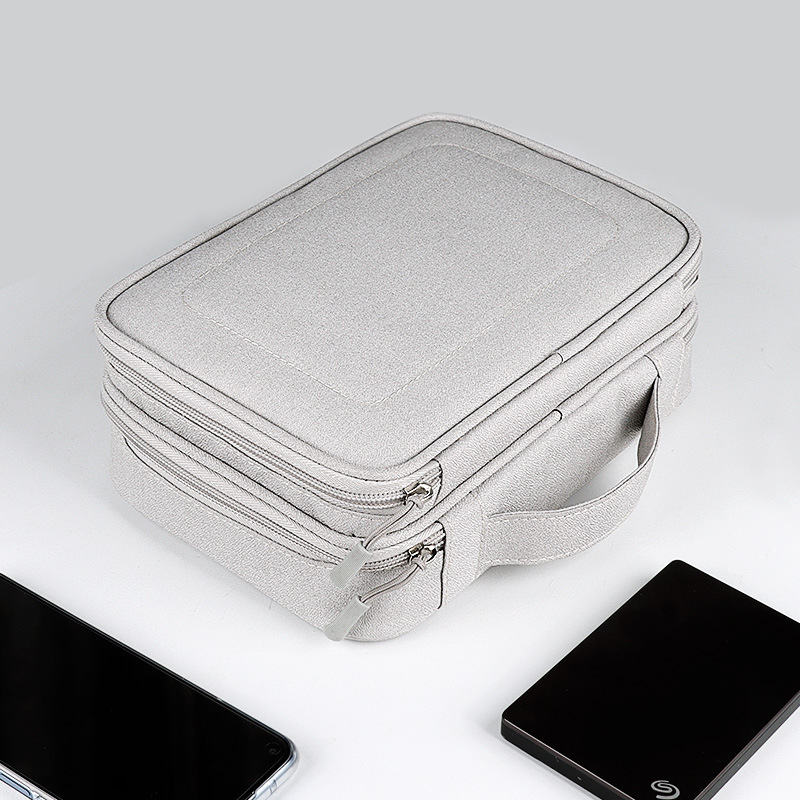 Electronics Accessories Organizer Bag, Travel Cable Organiser Bag, Universal Carry Travel Gadget Bag for USB Cable Drive, SD Car