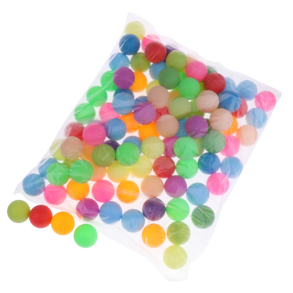 100 stk assorterede farve plastik kattebolde 40mm plast bordtennisbolde
