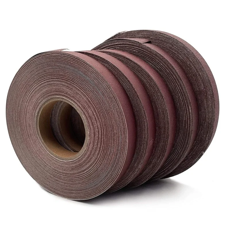 50M/rollo 150/240/320/400/600 papel de lija de pulido de grano rollo de tela de esmeril para herramientas de molienda abrasivo de carpintería