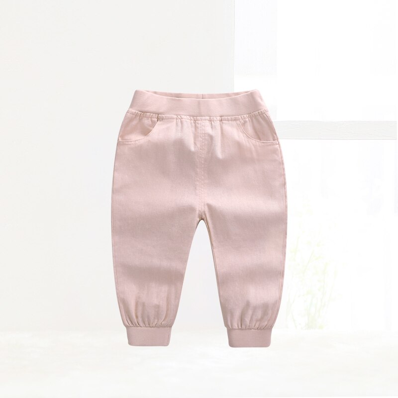 Ciciibear, novedad, Leggings de verano para niños y niñas, pantalones finos antimosquitos, pantalones, pantalones, ropa de pijama para niños, pantalones largos Casuales: Gray pink / 6 meses