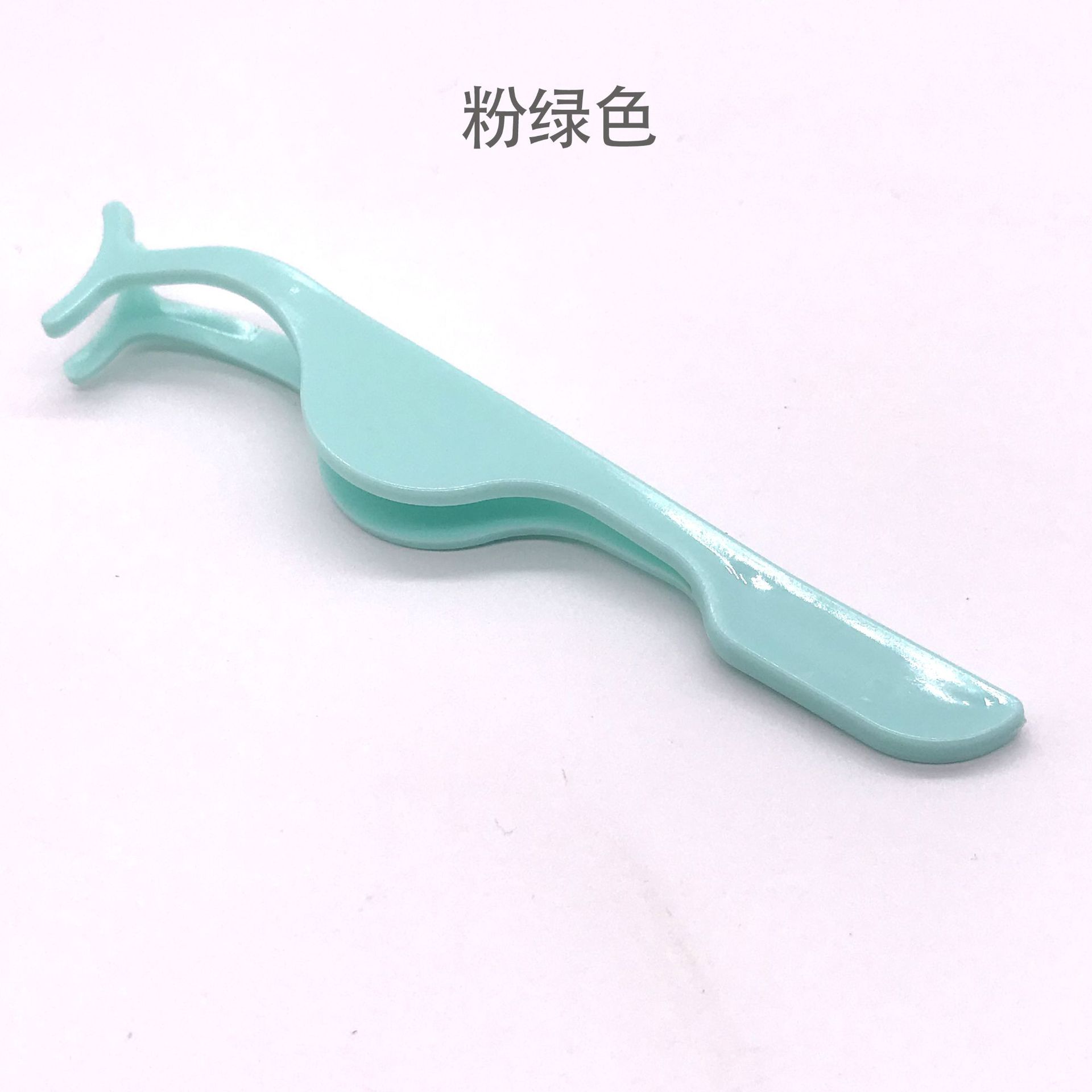 30 PCS False Eyelash Tweezers False Eyelashes Applicator Eyelash Extension Curler Nipper Auxiliary Clamp Makeup Forceps Tools: green