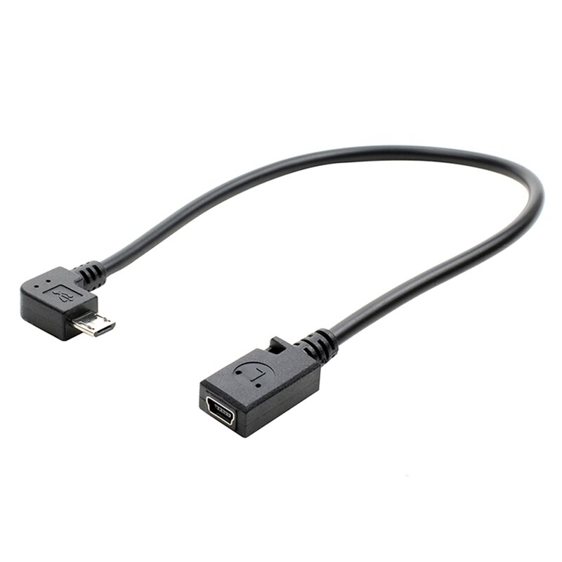 Converter Datakabel 90 Graden 90 Graden Micro USB Male Naar Mini USB Vrouwelijke Adapter Converter Data Kabel Lijn: BK2-LEFT