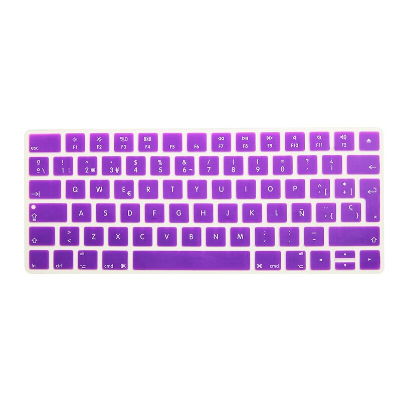 Spanish Language Silicone Keyboard Cover Skin for Apple Magic Keyboard Wireless Bluetooth MLA22LL/A A1644 European ISO Layout