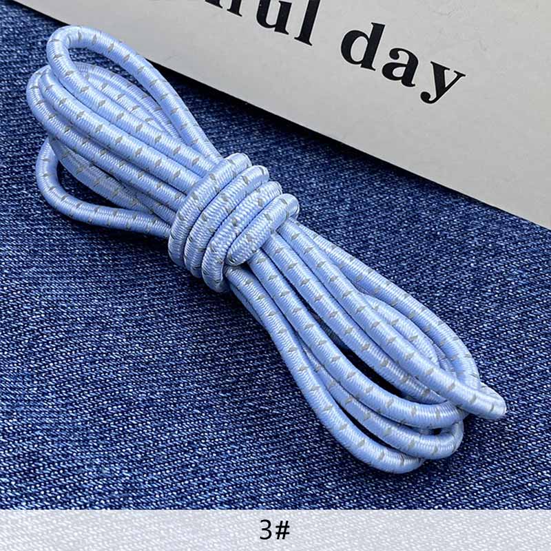 Cuerda Elástica reflectante de látex de 3mm, banda elástica luminosa para mochila de montañismo, cinturón decorativo, accesorios de ropa DIY: 3