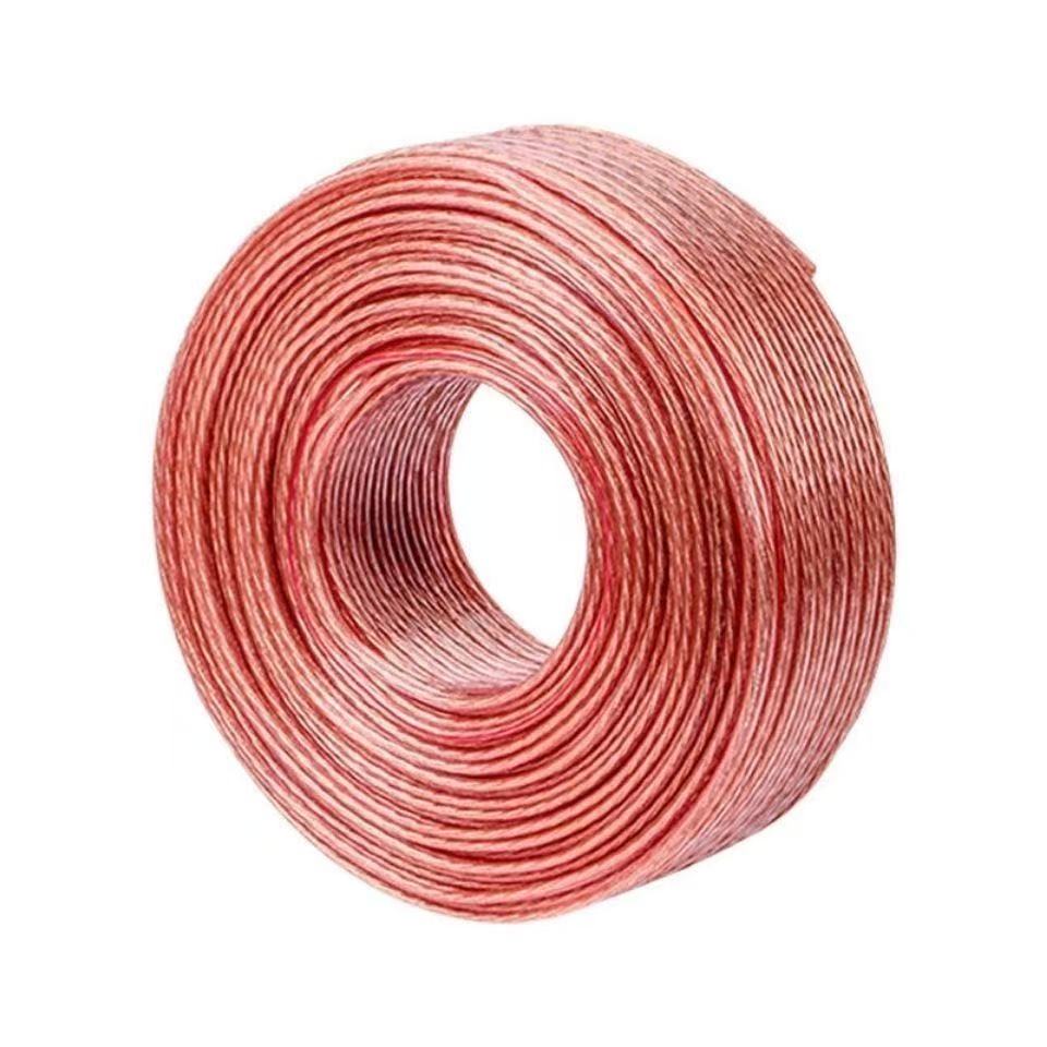 Câble Audio fort à monter soi-même, câble Audio Hi-Fi, fil Audio en cuivre sans oxygène pour amplificateur, système de cinéma maison KTV DJ