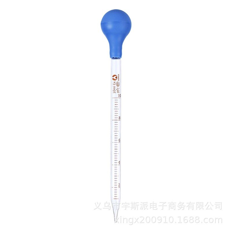 10-piece Glass Pipettes Graduated Dropper 0.5 Ml 1 Ml 2 Ml 3 Ml 5 Ml 10 Ml Long Glass Candle Making Kit