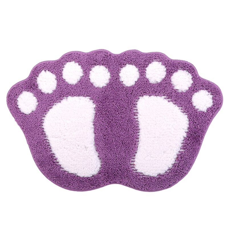 Bathroom Mat Set Carpet Bathroom Floor Rug Anti-slip Rugs Toilet Bath Mat Non Slip Bathroom Set Rug: purple