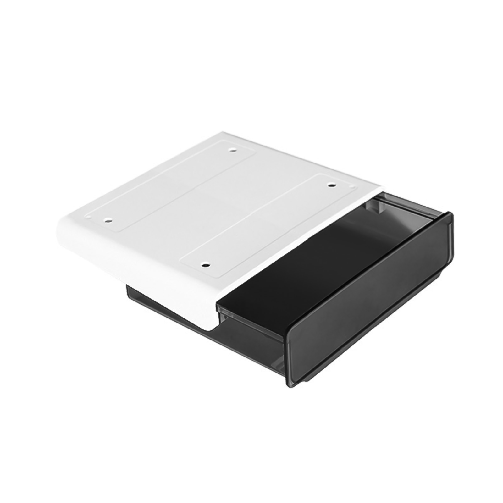 Under Desk Drawer Adhesive Storage Box For Office Pen Holder Hidden Sorting Box Kitchen Knife Fork Storage Tray Organizer