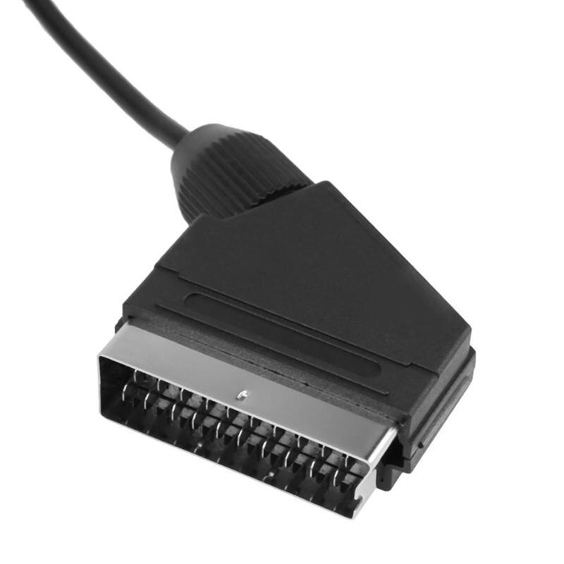 Cable de repuesto para Sega Megadrive 1 Genesis Master System 1 RGB AV Scart, 1,8 M, color negro, ,