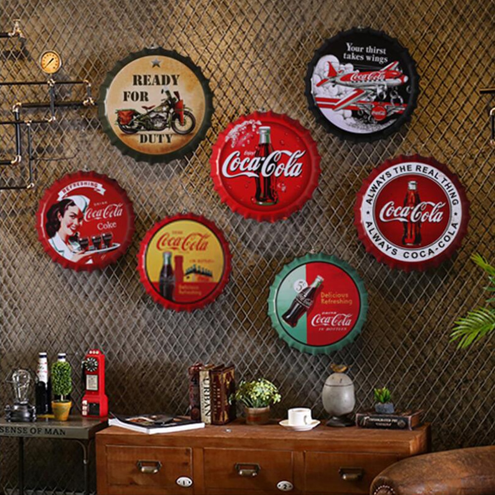 35cm Beer Bottle Cap Poster Customization Wall Decoration