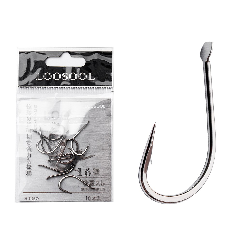 Looool – grands hameçons de pêche japonais en acier à haute teneur en carbone, hameçon de poisson, poisson-chat, carpe, dorade, eau douce, IZU MEJINA: 5