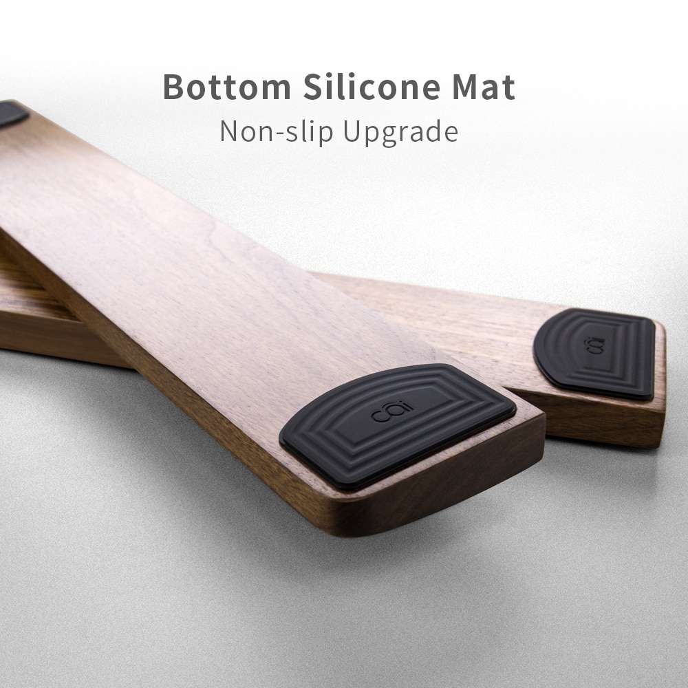 Valnøtt tre tastatur håndleddstøtte vaydeer ergonomisk spillbord skrivebord håndleddstøtte