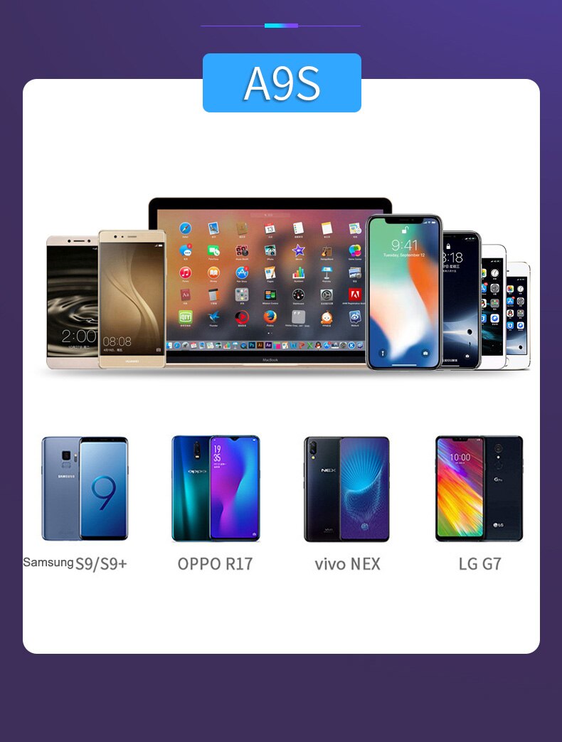 Schnell Auto Ladegerät 8 Port Multi USB LCD Display Carregador Auto Schnell Ladung Für iPhone 6 7 8 X XR XS 11 Por MAX Samsung Mate30 Por
