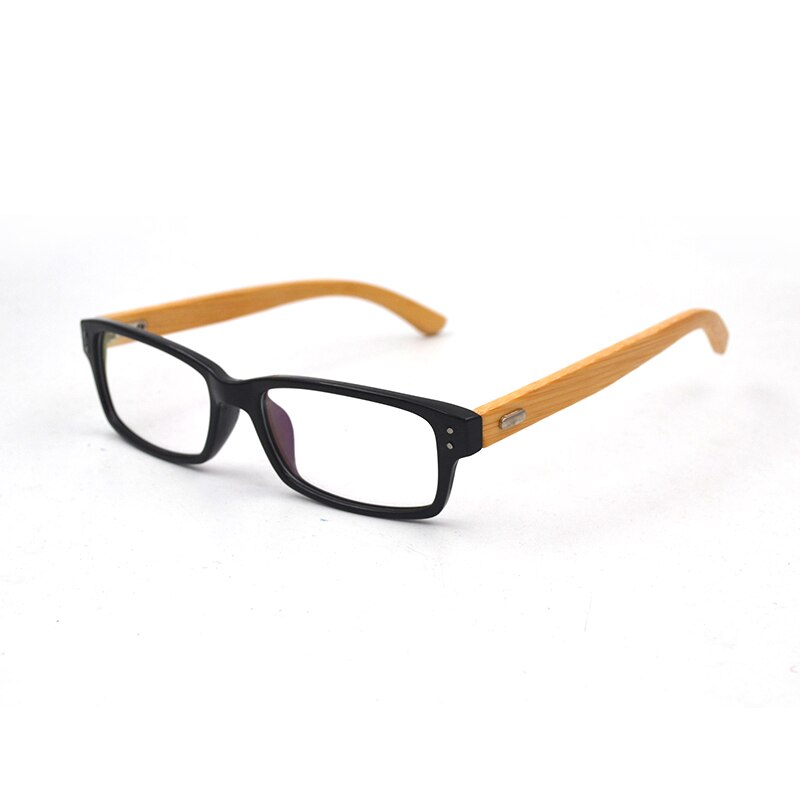 Vintage Bamboo Wooden Legs Rivets transparent glasses Women Men Myopia Presbyopia Optical Prescription Glasses Frame L3
