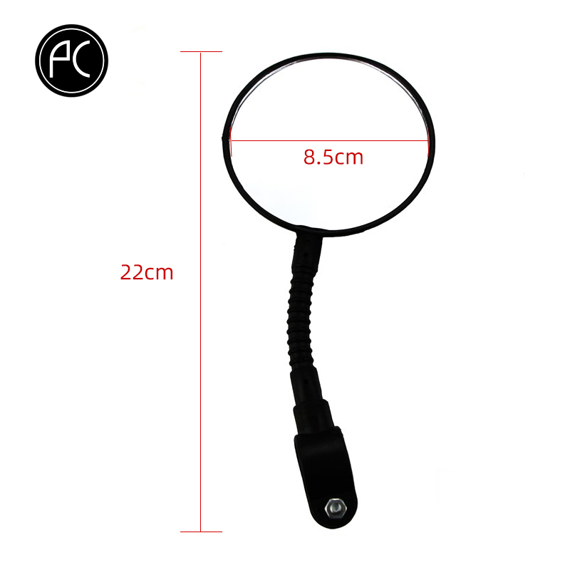 PCycling bicicleta espejo retrovisor bicicleta MTB ciclismo Amplia gama Back Reflector de mirilla ángulo ajustable manillar Mini espejos: B